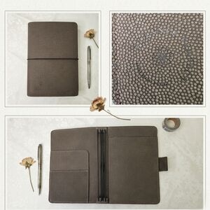 Planner Perfect Pebbled Leather Traveler's Notebook Cover - B6 Slim / Narrow